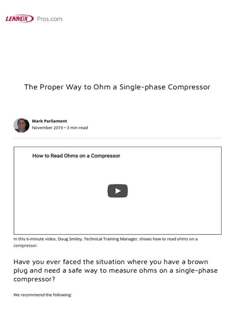 Image result for How to Check a Compressor Using Ohms