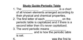 Periodic Table Guide 的图像结果