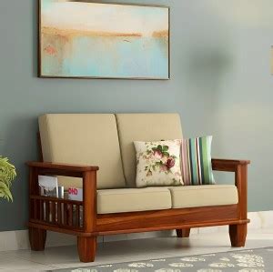 2 Seater Wooden Sofa - Buy 2 Seater Wooden Sofa online at Best Prices ...