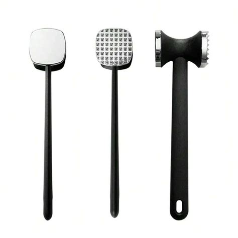 1pc Premium Alloy Meat Tenderizer Hammer - Heavy Duty Metal Mallet With ...
