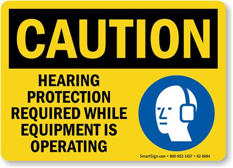 Image result for Hearing Protection Signage