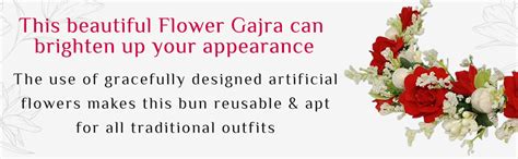 Samyak Beautiful Hair Gajra Garland Handmade Floral Wedding Bridal ...