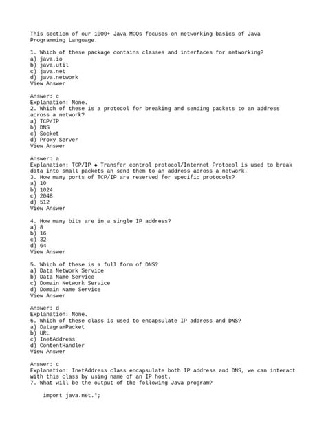 Networking in Java PDF 的图像结果