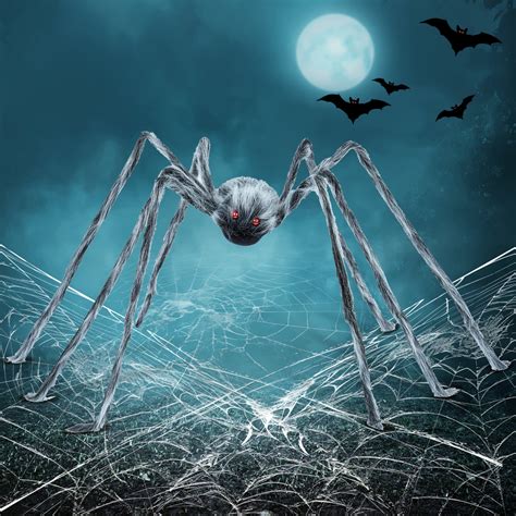 Syncfun 5 FT Giant Spider Halloween Decorations,Scary Spider Halloween ...