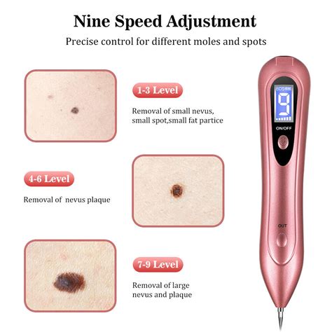 Buy 9 Levels Laser Plasma Pen Mole Removal Dark Spot Remover Skin Wart ...