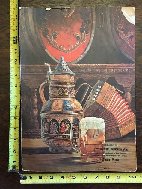 1960s Frankenmuth Bavarian Inn Menu Great Menu Award Sticker | Ephemera ...