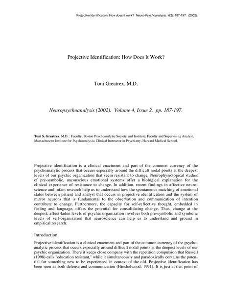 Image result for Projective Identification Coping