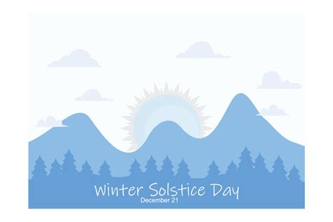 Winter Solstice Day theme poster or banner, Suitable for Poster ...