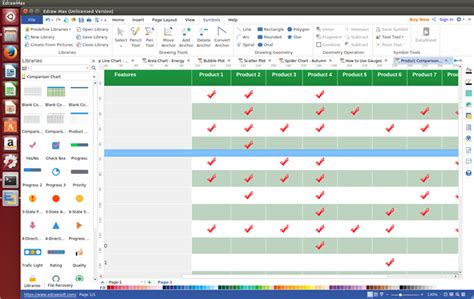 Comparison Chart Software for Linux - EdrawMax