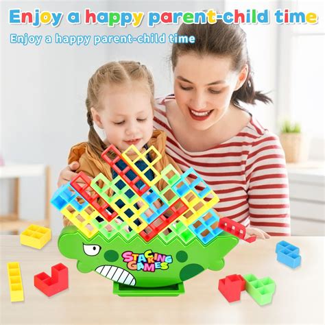 Visfun Tetra Tower Games,64 Pcs Building Blocks Stacking India | Ubuy