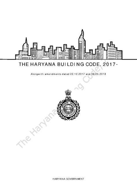 Revised Haryana Building Code 2017 with Amendment 08 Details - Studocu