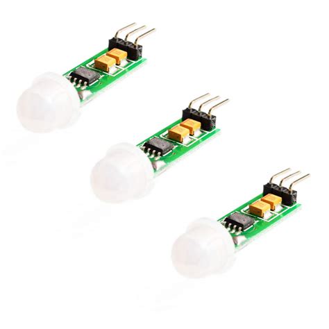 Comimark 3Pcs HC-SR505 Mini Infrared PIR Motion Sensor Precise Infrared ...