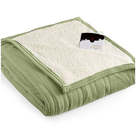 Biddeford microplush sherpa on sale analog electric heated blanket