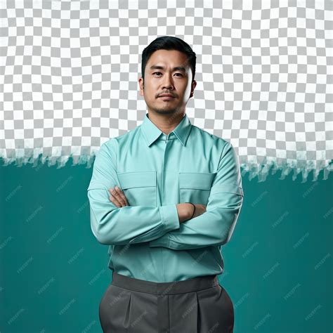 Un hombre adulto envidioso con cabello corto de la etnia del sudeste ...