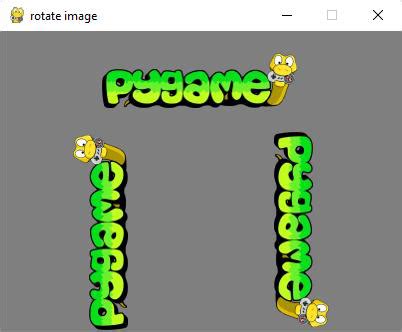 Pygame Rotate 的图像结果