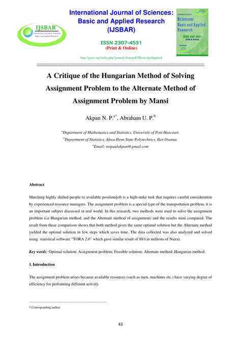 Image result for Assignment Method Problem