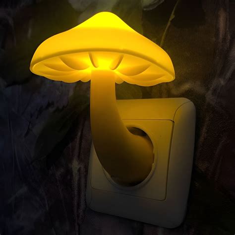 Led Mushroom Night Light Lamp | Mushroom Wall Socket LED Night Light