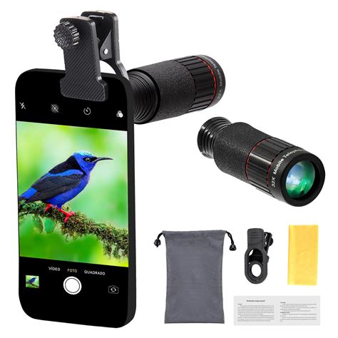 Amazon.com: 32X Long Focus Telephoto Phone Lens for iPhone and Android ...