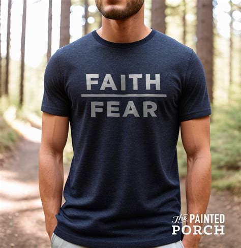 Faith Over Fear Mens Christian Shirt | Mens Christian Gifts, Faith ...