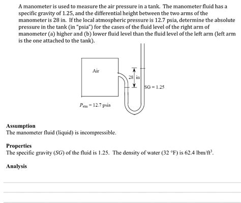 Image result for Manometer Word Problem