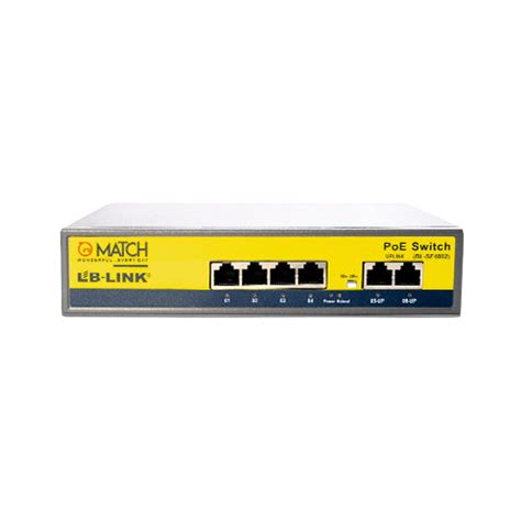 4 Port PoE Switch with 2 Uplink Ports | Match LB-Link – Match Digisol