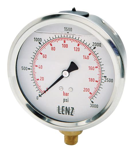 LIQUID FILLED HYDRAULIC PRESSURE GAUGES | Lenz