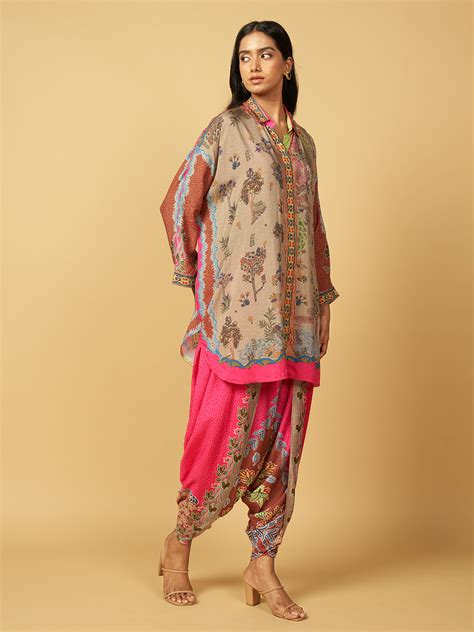 Buy Grey & Pink Co-ord Set| Shop Saundh Co-ords