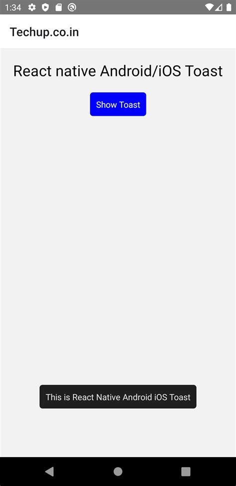How to use toast in React Native - Learn React Native
