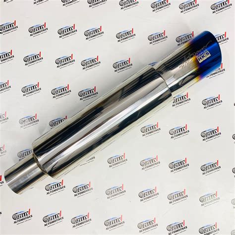 HKS Single Tip Exhaust | Universal Burnt Finish Muffler (No DB) – Zelix ...