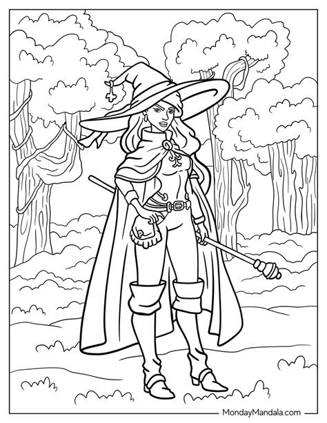 Image result for Wizard Coloring Pages