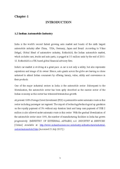 Internship project report Rimpy - Chapter- INTRODUCTION 1 Indian ...