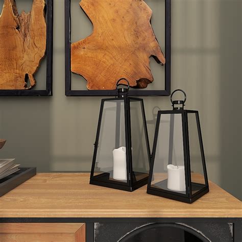 Grayson Lane 2 Candle Metal Lantern Candle Holder 820030 at Lowes.com