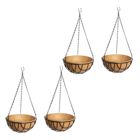 Sri Dhakshinya Coir Coco Coir Metal Hanging Pot | Coir Planter Basket ...