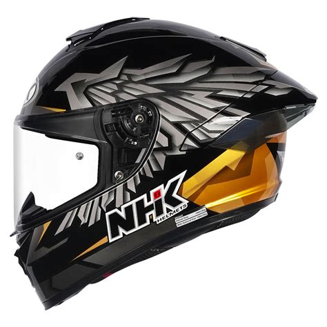 K5R WINGSTAR BLACK GOLD GLOSSY – NHK Helmets
