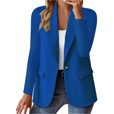 Qeaghou Clearance Oversized Blazers for Women Business Casual Long ...