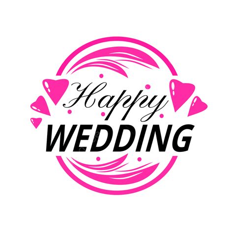 Happy Wedding Typography, Happy Wedding, Happy Wedding Text, Happy Wedding Greetings PNG ...