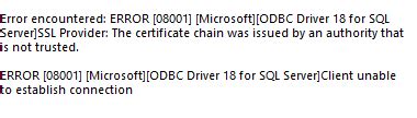 SQL Server Connection Issues 的图像结果