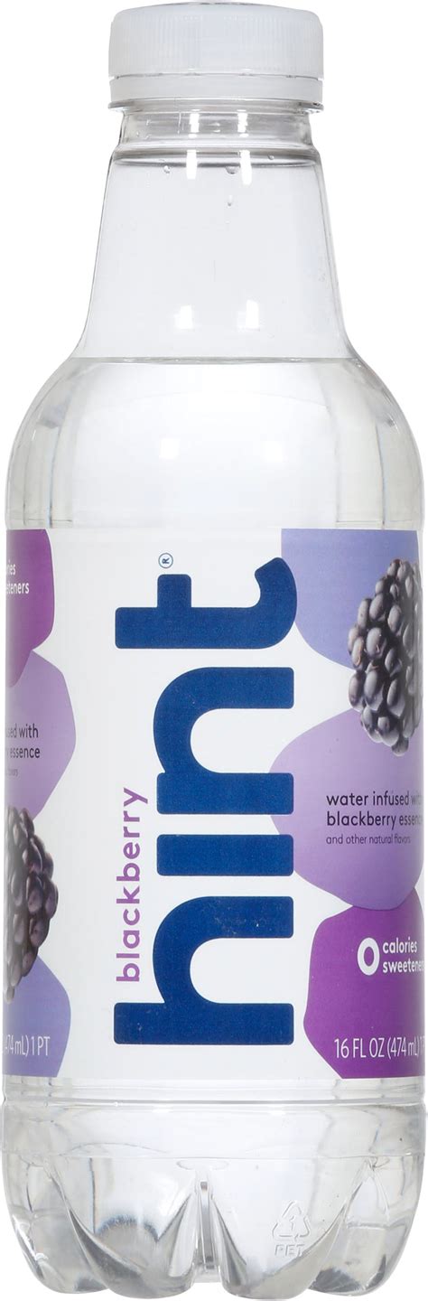 Hint Water Black Berry Beverage 16 oz 1 pk ( Pack of 12) - Walmart.com
