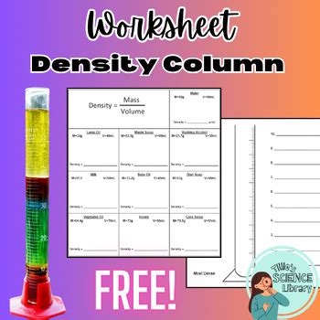 Density Column Worksheet 的图像结果