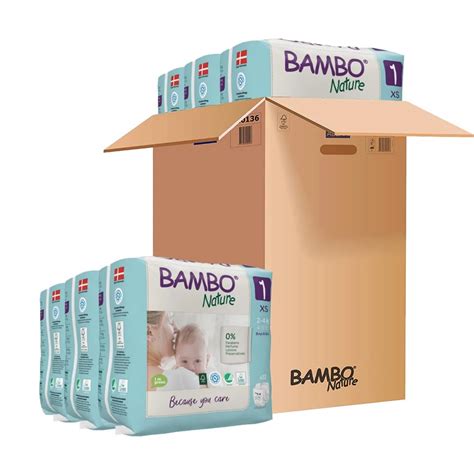 Buy Bambo Nature Premium Baby Tape Diapers for New Born Baby XS Size (2 ...