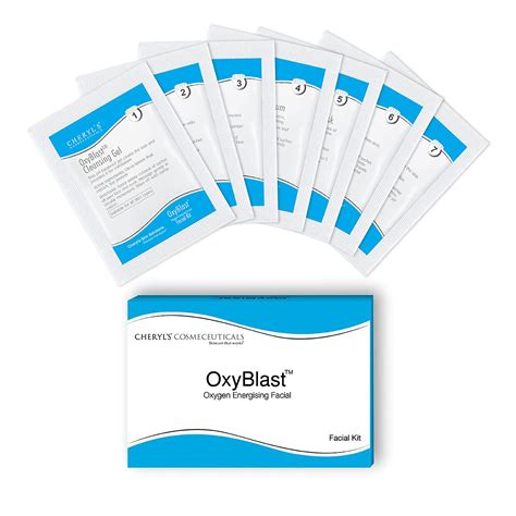 Cheryl's Oxyblast Facial Kit with 7 Step Sachets for Healthy, Radiant ...