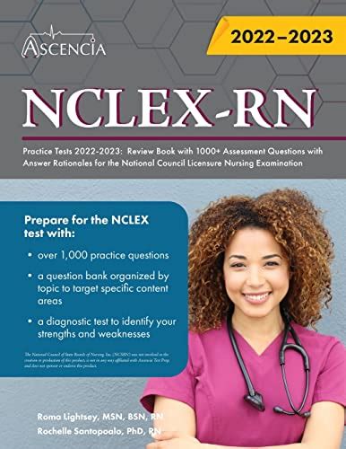 Buy NCLEX-RN Practice Tests 2022-2023: Review Book with 1000 ...