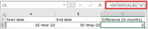 Image result for Difference Between Two Dates Excel-Formula