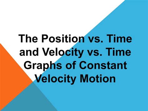 Image result for Position Time Graph Tutorial