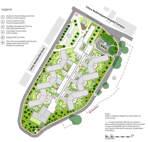 Site Plan for Urban Park by Landscape Architects | Healthcare design ...