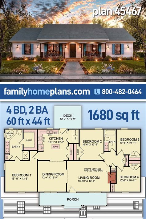 4 Bedroom Ranch House Plans: The Perfect Home for Comfort and Style ...