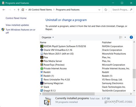 Image result for Install Uninstall Programs List