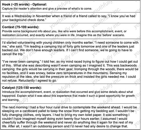 Image result for Common Application Essay Examples