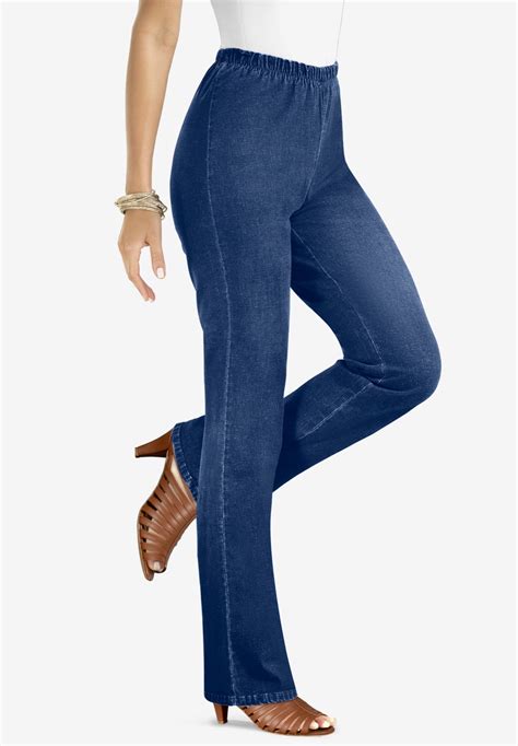 Bootcut Pull-On Stretch Jean by Denim 24/7®| Plus Size Jeans | Roaman's