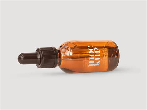 5 Free Amber Dropper Bottle Mockup PSD Files - Good Mockups